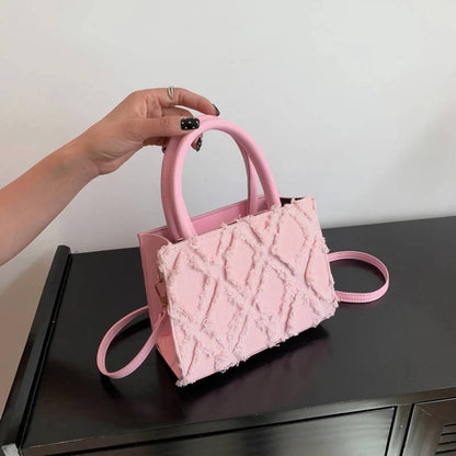 bolsa satchel rosa danna