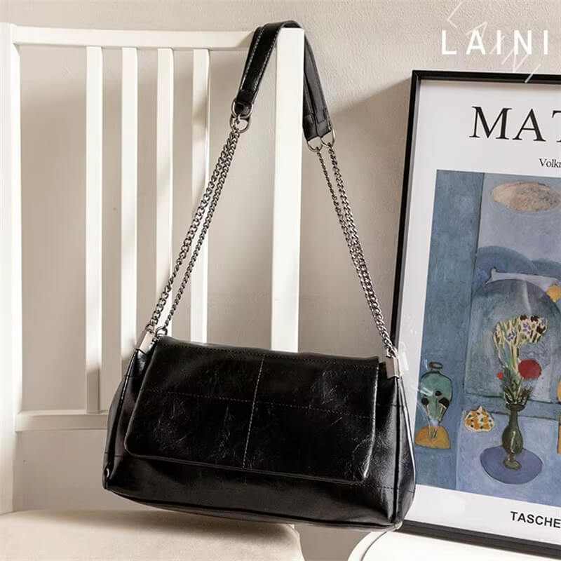 bolsa tiracolo preta molag