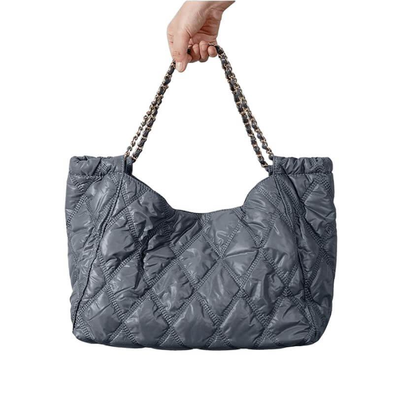 Bolsa Tote Acolchoada Celeste